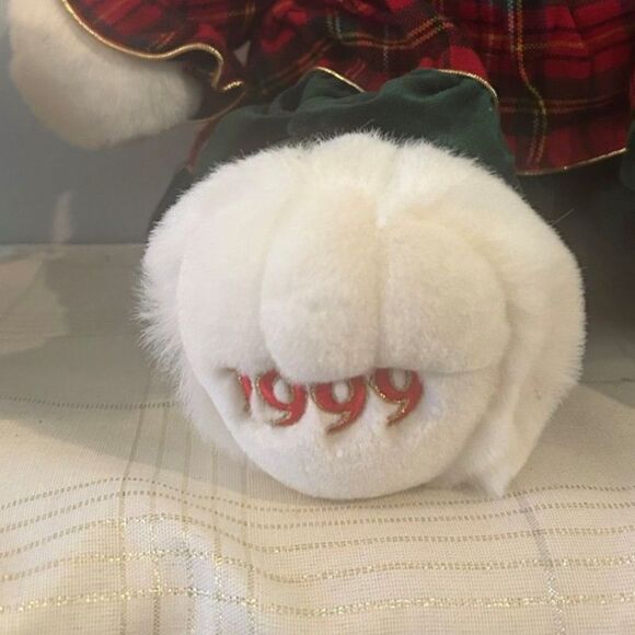 Vintage Holiday Christmas Teddy Bear - Picture 4 of 4